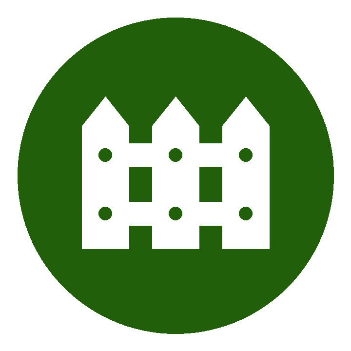 fencing services icon for garden fencing