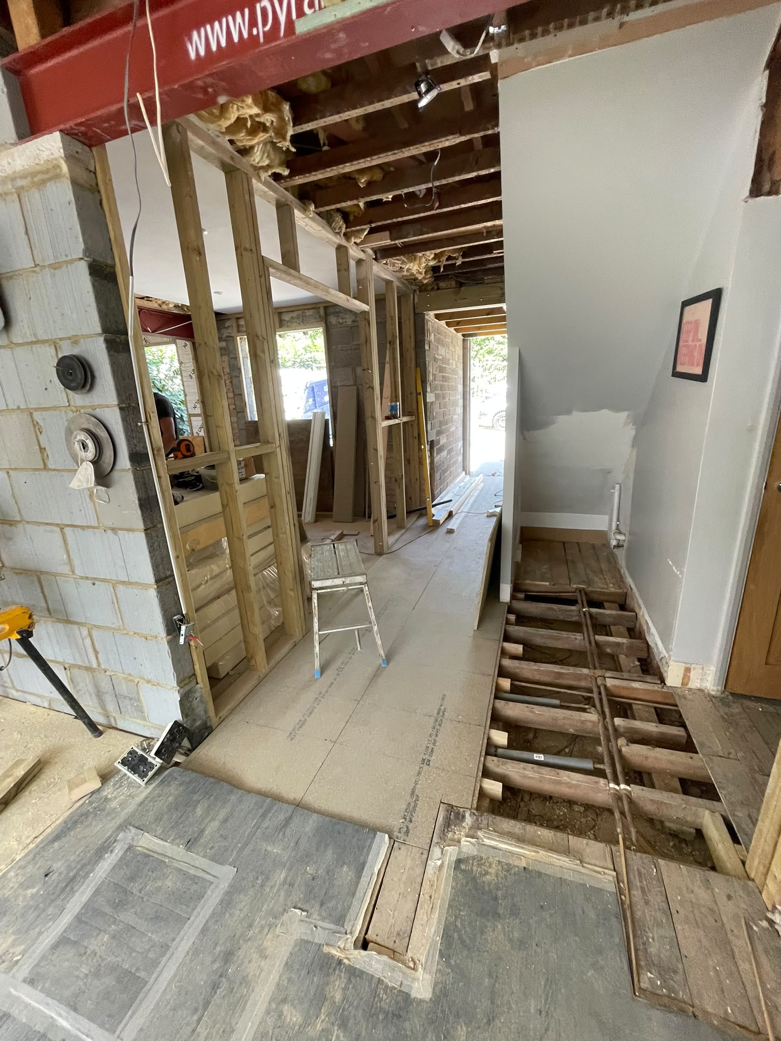 Property refurbishment and interior renovation work in progress