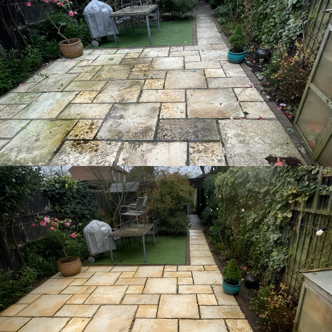 Timber garden retaining wall installation in Slough
